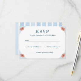 Cartões de resposta RSVP de Casamento Floral de Be