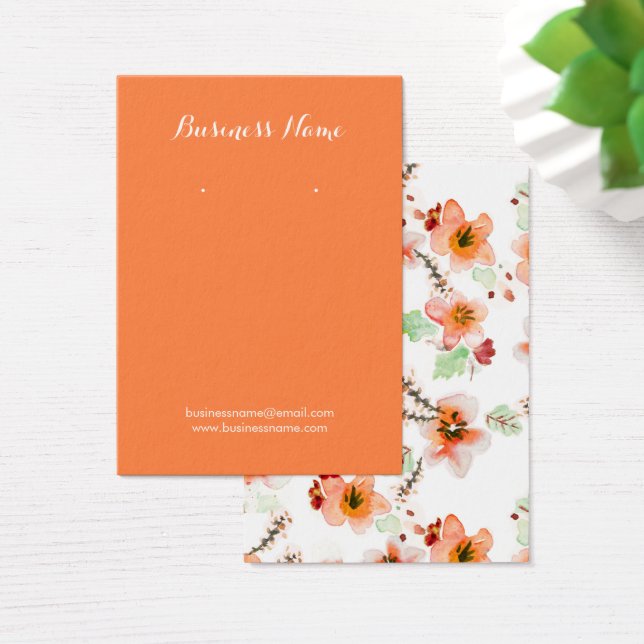 Cartões de ressonância de cor d'água laranja (Mesa)