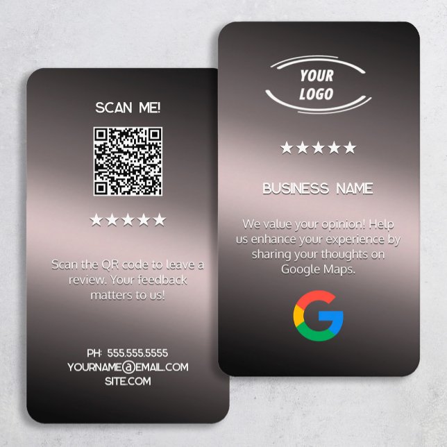 Cartões de Revisão do Google (Google Review Cards)