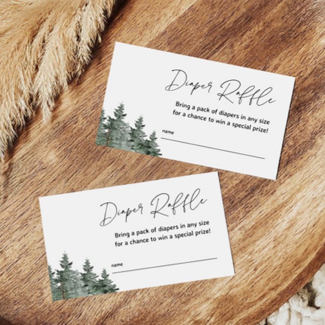 Cartões de Rifas de Fraldas para Chá de Bebê de In (Criador carregado)