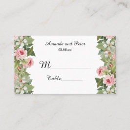 Cartões de rosa florais elegantes