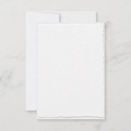 Cartões de RSVP com Modelo de Borda Faux-Deckle Cl