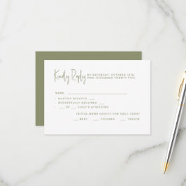 Cartões de RSVP de casamento.