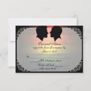 Cartões de RSVP de Casamento Gay Personalizados pa