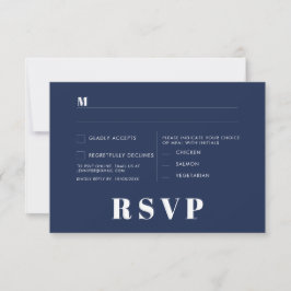 Cartões de RSVP de Casamento Minimalista