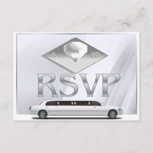 Cartões de RSVP de Casamento Monogramados