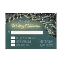 Cartões de RSVP de Casamento Rústico com Galho de 