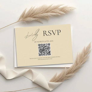 Cartões de RSVP de Casamento Yellow Where Forever