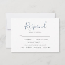 Cartões de RSVP de Resposta Neutra