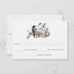 Cartões de RSVP - Exigem convites tamanho 5 x 7