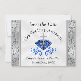 Cartões de Salvar a Data de Aniversário de 65 Anos