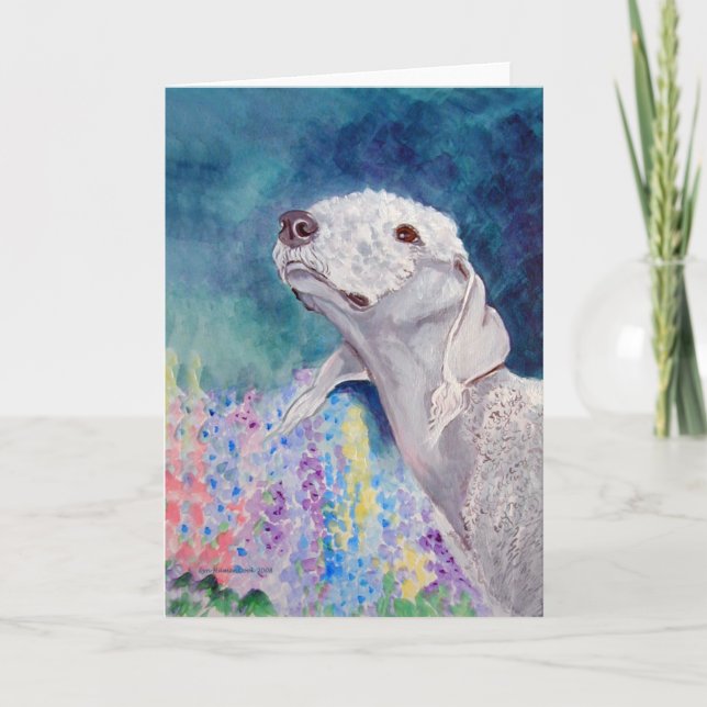 Cartões de saudação Bedlington Terrier (Frente)
