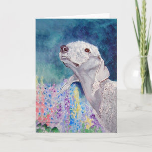 Cartões de saudação Bedlington Terrier