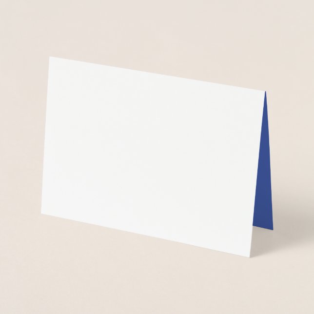 Cartões de Saudação | Brilho. Matte. Azul. Feitos  (Frente)