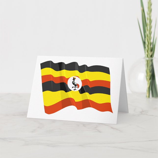 Cartões de saudação da bandeira de Uganda (Criador carregado)