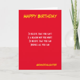 Cartões de saudação de aniversário motivaciona
