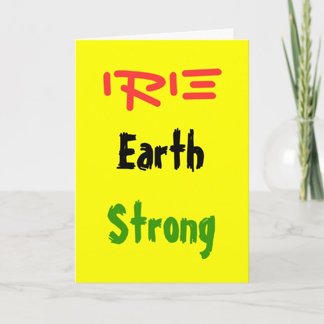 Cartões de saudação de aniversário para Rasta (Frente)