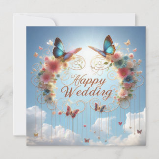 Cartões de Saudação de Casamento Feliz