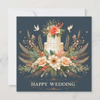 Cartões de Saudação de Casamento Feliz