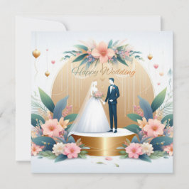 Cartões de Saudação de Casamento Feliz