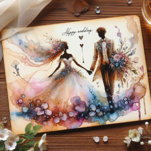 Cartões de Saudação de Casamento Feliz