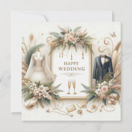 Cartões de Saudação de Casamento Feliz