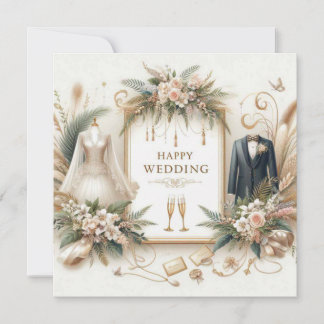 Cartões de Saudação de Casamento Feliz
