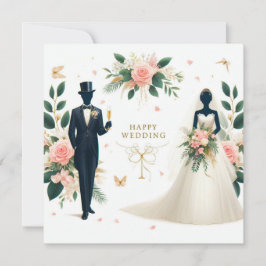 Cartões de Saudação de Casamento Feliz