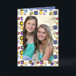 Cartões de saudação de Chanukah personalizáveis -<br><div class="desc">Cartões de Cartões de natal judaicos personalizáveis - Hanukah - Presentes exclusivos - Três tamanhos a escolher - Ordens em Massa ou Ordens de Solteiro</div>