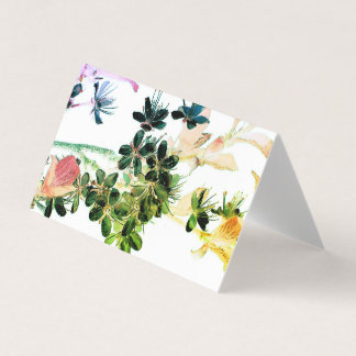 Cartões de saudação de Dentro com Vazio Floral col