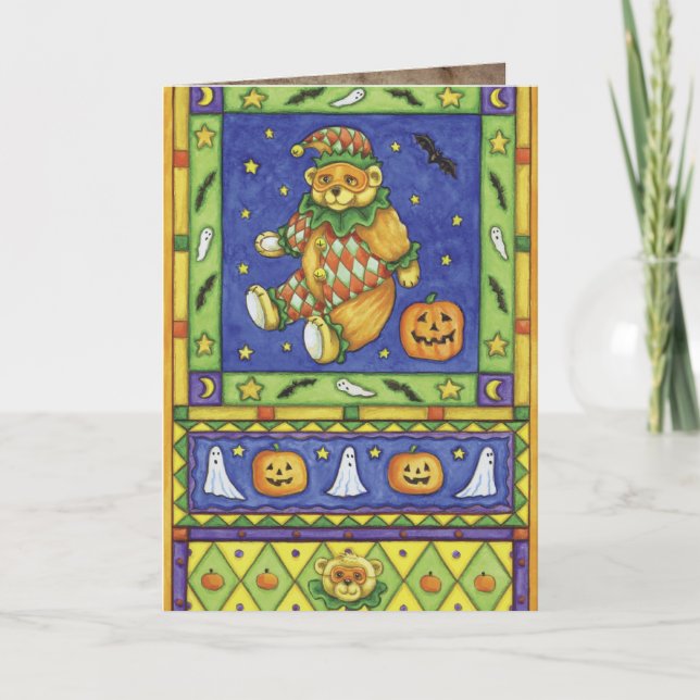 Cartões de saudação de Dia das Bruxas (Frente)
