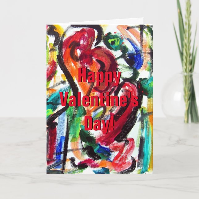 Cartões de saudação de felizes dias de os namorado (Frente)