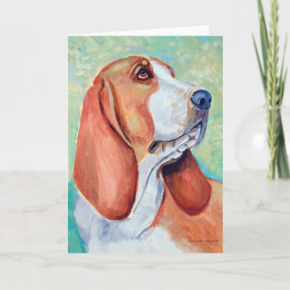 Cartões de Saudação de Hound Basset