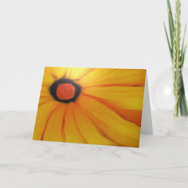 Cartões de saudação de margarida canvas (Frente)