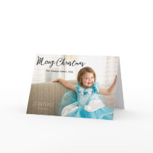 Cartões de saudação de Natal de Foto Bonita