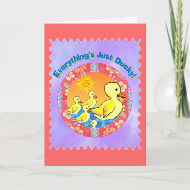 Cartões de saudação de patos (Frente)