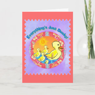 Cartões de saudação de patos
