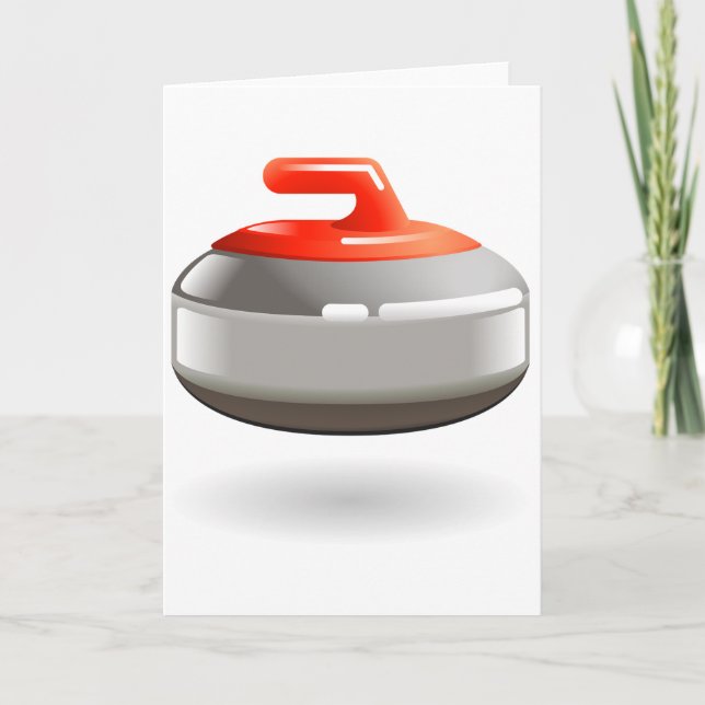 Cartões de Saudação de Pedra de Curling (Frente)