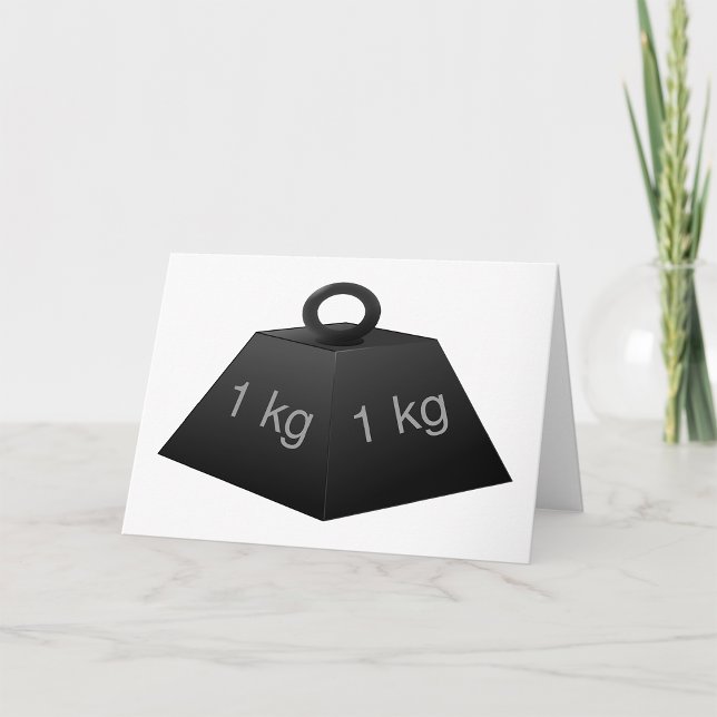 Cartões de Saudação de Peso de 1KG (Criador carregado)