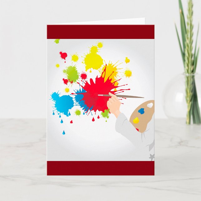 Cartões de saudação de pintura artística (Criador carregado)