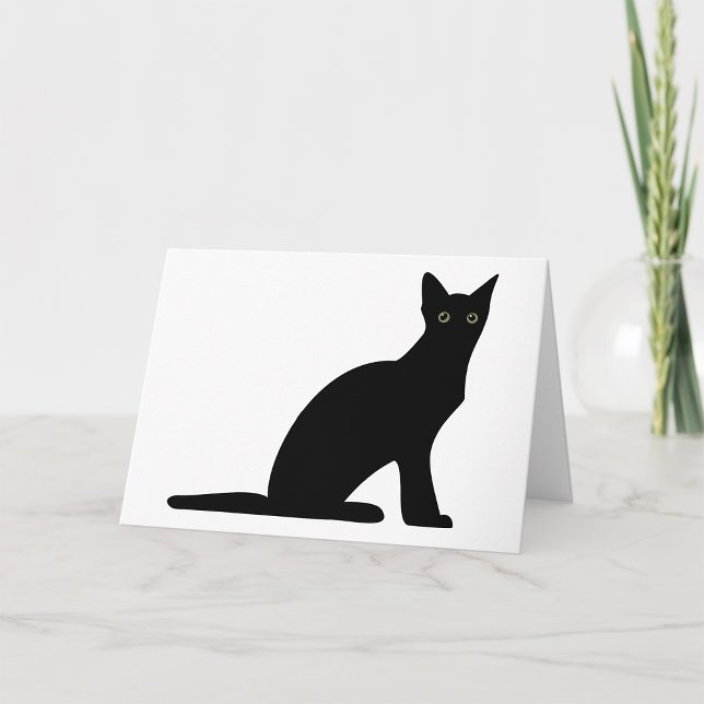 Cartões de Saudação de Silhouette Cat (Criador carregado)