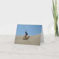Cartões de Saudação de Surf de Areia em Branco