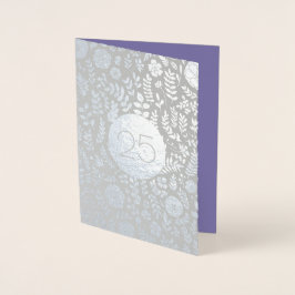 Cartões de saudação do 25 Silver Aniversário Real 