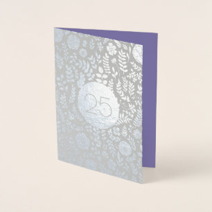 Cartões de saudação do 25 Silver Aniversário Real 