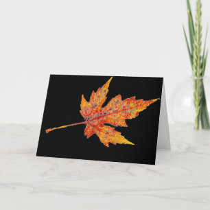 Cartões de saudação do campo "Autumn Maple #2 o