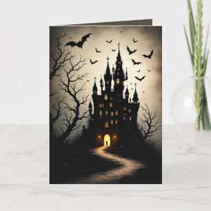 Cartões de Saudação do Castelo de Spooky Shadow Ha