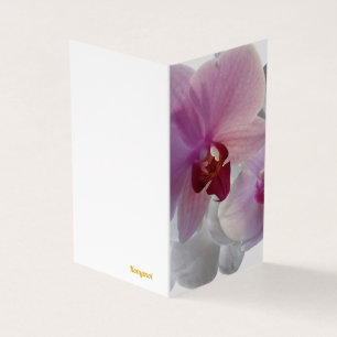Cartões de saudação do Konymoi "Orchid Bloom", Car