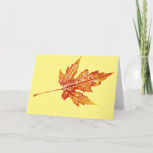 Cartões de saudação do país "Autumn Maple #2 on Ye