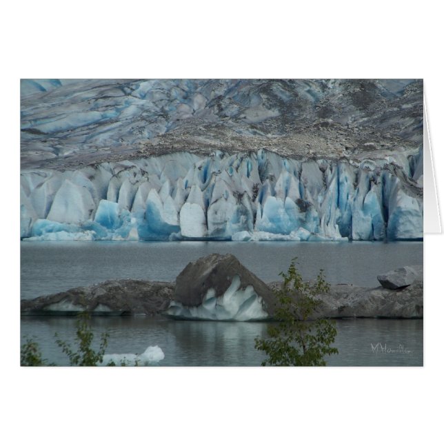 Cartões de saudação do Vazio Glaciar do Alaska (Frente Horizontal)