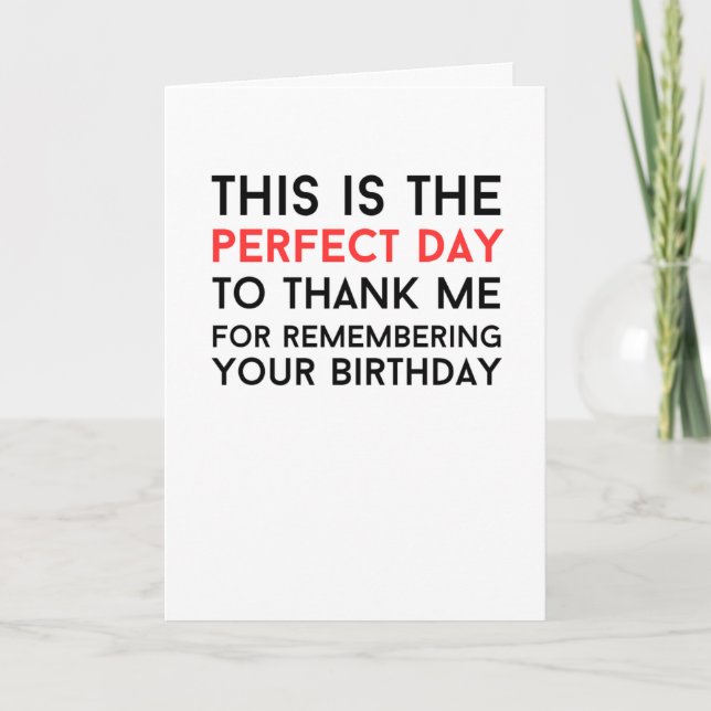 Cartões de saudação dobrados, sarcástico e humorís (Frente)